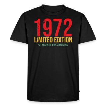 50ème Anniversaire Jeune Vintage 50 Anniversaire - T-shirt Premium bio Homme - noir - Devant - Nico (187cm)