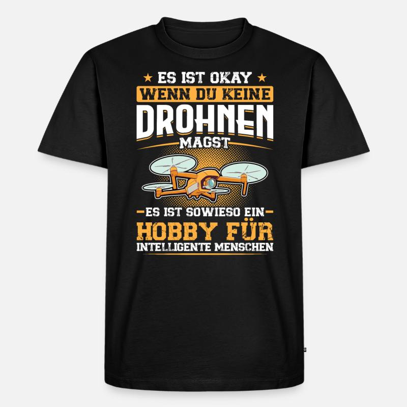 Drones - Drone Pilot - T-shirt Premium bio Homme - noir