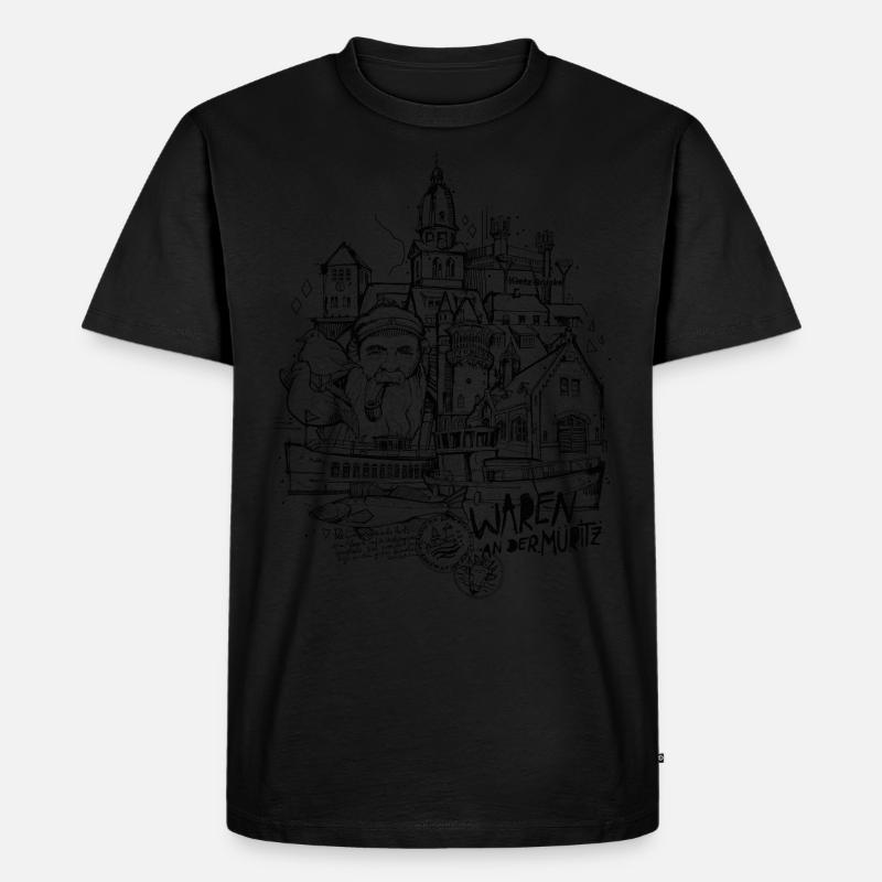 Waren an der Müritz - Männer Premium Bio T-Shirt - undefined