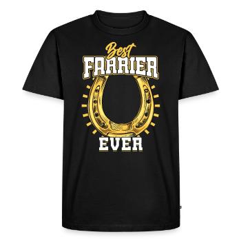 Meilleur maréchal-ferrant de tous les temps - T-shirt Premium bio Homme - noir - Devant - Nico (187cm)