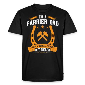 Je suis un père maréchal-ferrant comme un père ordinaire mais plus cool - T-shirt Premium bio Homme - noir - Devant - Nico (187cm)