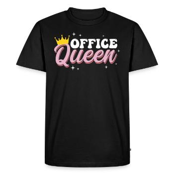 Office Queen - Office Queen - School Secretary - Men's Premium Organic T-Shirt - black - Front - Nico (187cm)