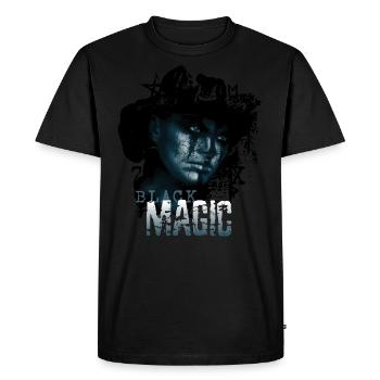 Black Magic Witch Rituel Culte Evocation Spirit - T-shirt Premium bio Homme - noir - Devant - Nico (187cm)