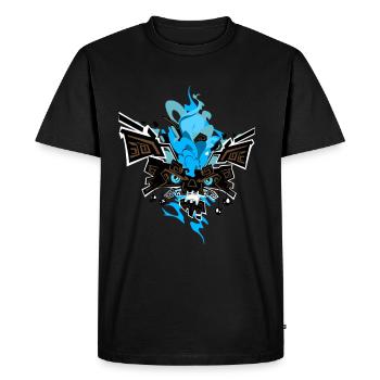 Beau comme un dieu - T-shirt Premium bio Homme - noir - Devant - Nico (187cm)