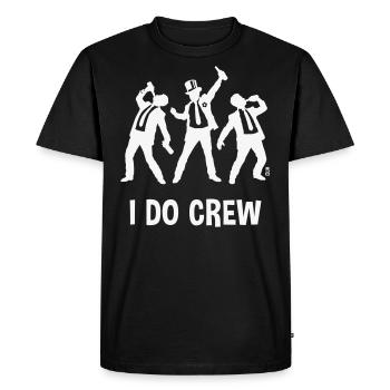 I Do Crew (Stag Night / Bachelor Party / Beer / W) - Men's Premium Organic T-Shirt - black - Front - Nico (187cm)