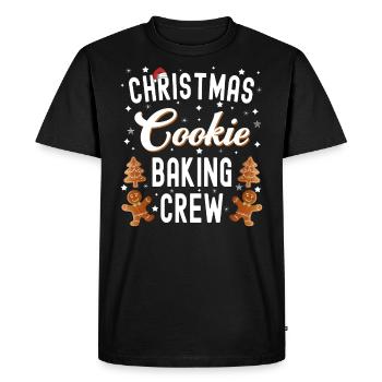 Équipe de cuisson de biscuits de Noël - T-shirt Premium bio Homme - noir - Devant - Nico (187cm)
