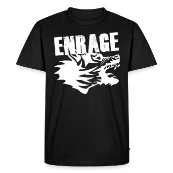enrage - T-shirt Premium bio Homme - noir - Devant - Nico (187cm)