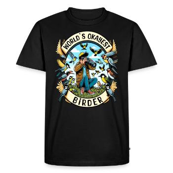 Le meilleur ornithologue amateur au monde - T-shirt Premium bio Homme - noir - Devant - Nico (187cm)