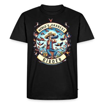Le meilleur ornithologue amateur au monde - T-shirt Premium bio Homme - noir - Devant - Nico (187cm)