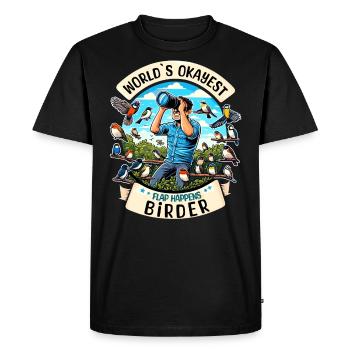 Le meilleur ornithologue amateur au monde - T-shirt Premium bio Homme - noir - Devant - Nico (187cm)