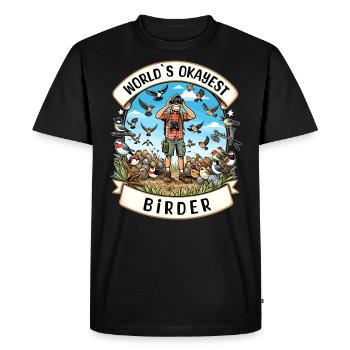 Le meilleur ornithologue amateur au monde - T-shirt Premium bio Homme - noir - Devant - Nico (187cm)
