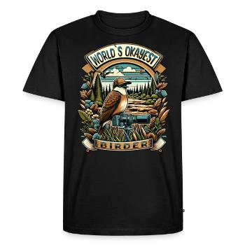 Le meilleur ornithologue amateur au monde - T-shirt Premium bio Homme - noir - Devant - Nico (187cm)