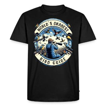 World's Best Okay Bird Guide Bird Watching - Men's Premium Organic T-Shirt - black - Front - Nico (187cm)