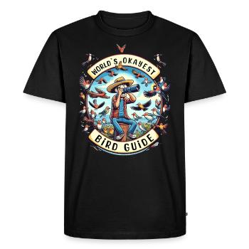 World's Best Okay Bird Guide Bird Watching - Men's Premium Organic T-Shirt - black - Front - Nico (187cm)