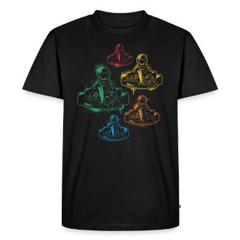Go-Kart Motorsport Karts Garçons Enfants Kart Racing - T-shirt Premium bio Homme - noir - Devant - Nico (187cm)
