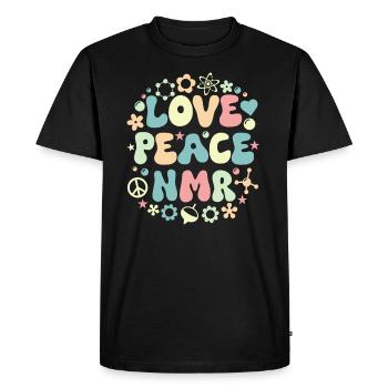 Spectroscopie par résonance magnétique nucléaire Love Retro - T-shirt Premium bio Homme - noir - Devant - Nico (187cm)