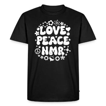 Spectroscopie par résonance magnétique nucléaire Love - T-shirt Premium bio Homme - noir - Devant - Nico (187cm)