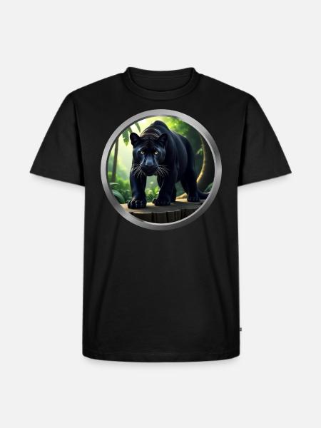 Panther Animal - Men's Premium Organic T-Shirt - black