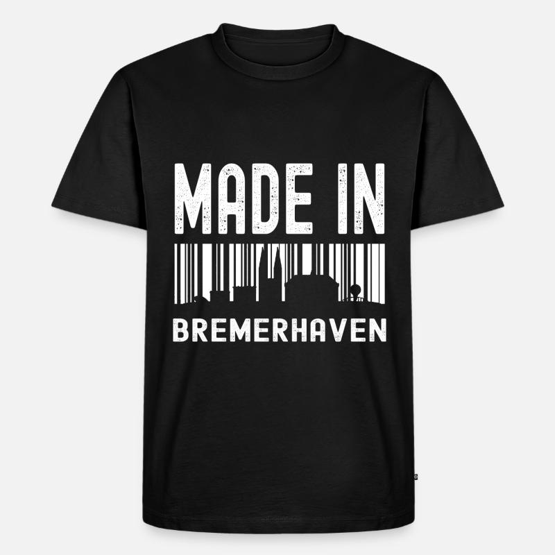 Bremenerhaven - Männer Premium Bio T-Shirt - Schwarz