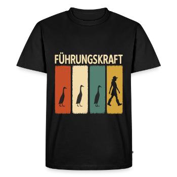 Executive Runner Duck Runner Duck Breeding - Men's Premium Organic T-Shirt - black - Front - Nico (187cm)