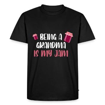 La fête des mères de grand-mère étant une grand-mère est ma confiture - T-shirt Premium bio Homme - noir - Devant - Nico (187cm)