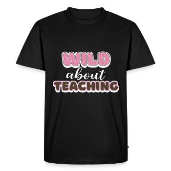 Wild About Teaching Teacher School Pre-K Animal - T-shirt Premium bio Homme - noir - Devant - Nico (187cm)