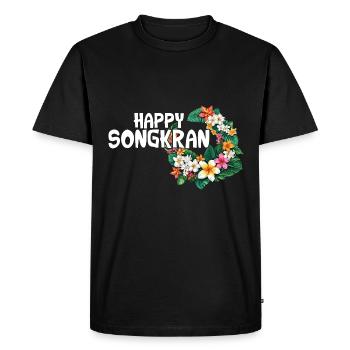 Happy SongCrane Fest Thaïlande - T-shirt Premium bio Homme - noir - Devant - Nico (187cm)
