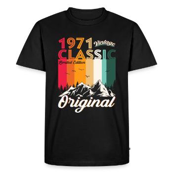 Original 1971 51ème Anniversaire Cadeau Hommes Femmes - T-shirt Premium bio Homme - noir - Devant - Nico (187cm)