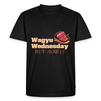 Wagyu Wednesday Japanese Wagyu Beef Grill - T-shirt Premium bio Homme - noir - Devant - Nico (187cm)