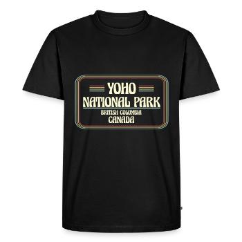 Parc national de Jasper, Colombie-Britannique, Canada - T-shirt Premium bio Homme - noir - Devant - Nico (187cm)