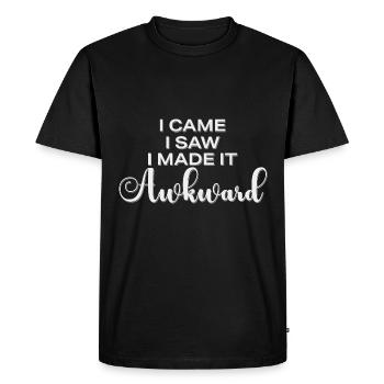 Je suis venu, j’ai vu, j’ai fait un maladroit Lustiger Spruch - T-shirt Premium bio Homme - noir - Devant - Nico (187cm)