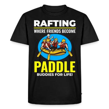 Rafting Team Raft White Water Rafter Paddle Funny - T-shirt Premium bio Homme - noir - Devant - Nico (187cm)