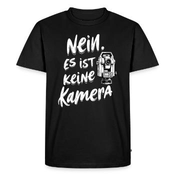 Tachymeter No Camera Geodesy Geomatics Technician Fun - Men's Premium Organic T-Shirt - black - Front - Nico (187cm)