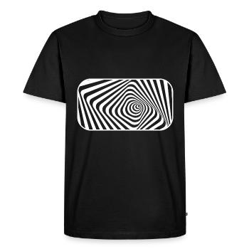 Illusion d’optique - Des visuels fascinants - T-shirt Premium bio Homme - noir - Devant - Nico (187cm)