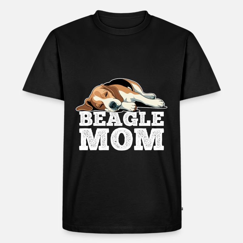 Beagle Mama - Männer Premium Bio T-Shirt - Schwarz
