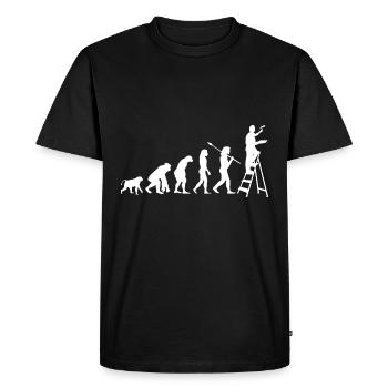 Formation des peintres - T-shirt Premium bio Homme - noir - Devant - Nico (187cm)