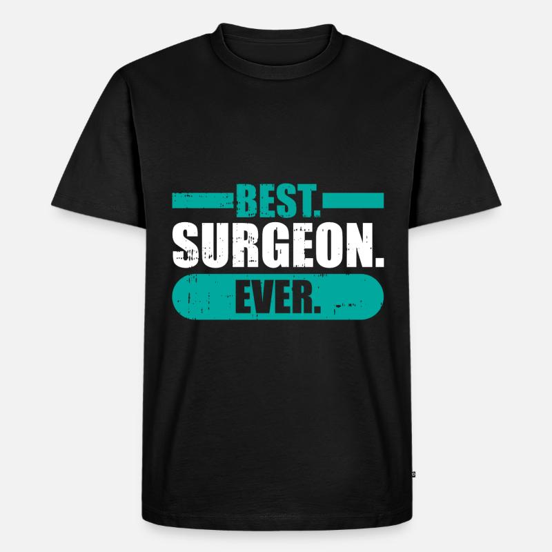 Chirurg - Männer Premium Bio T-Shirt - Schwarz