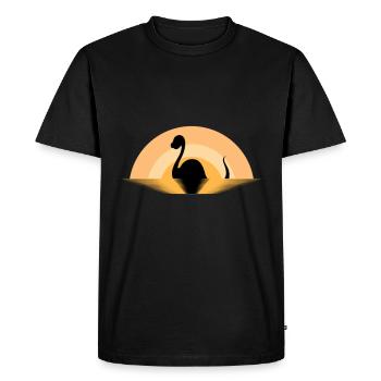 Drôle de monstre du Loch Ness Cryptozoologie Nessie - T-shirt Premium bio Homme - noir - Devant - Nico (187cm)