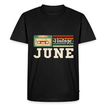 29ème anniversaire Juin Millésime 1994 Millésime - T-shirt Premium bio Homme - noir - Devant - Nico (187cm)