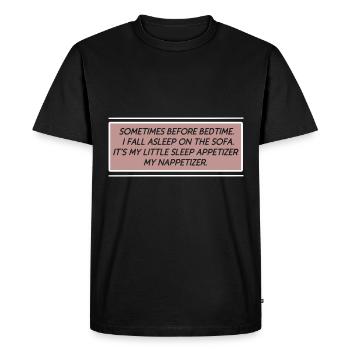 Nap Napetizer Bedtime Canapé-lit Nap - T-shirt Premium bio Homme - noir - Devant - Nico (187cm)