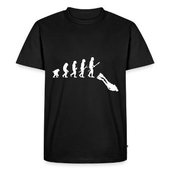 Evolution Scuba Diving Gift - Men's Premium Organic T-Shirt - black - Front - Nico (187cm)