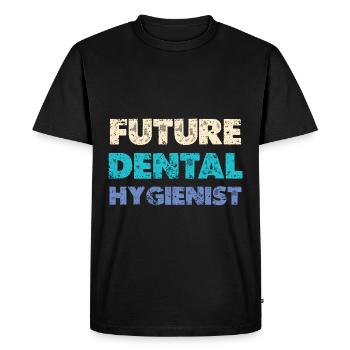 Futur hygiéniste dentaire amateur Dentalas - T-shirt Premium bio Homme - noir - Devant - Nico (187cm)