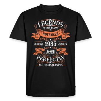 Les Légendes Sont Nées En Novembre 1935 Cadeau - T-shirt Premium bio Homme - noir - Devant - Nico (187cm)