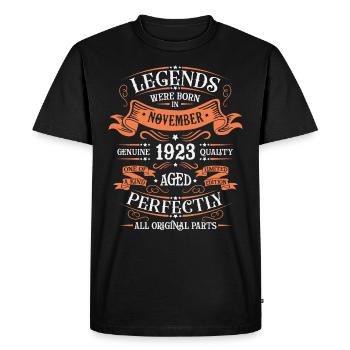 Les Légendes Sont Nées En Novembre 1923 Cadeau - T-shirt Premium bio Homme - noir - Devant - Nico (187cm)