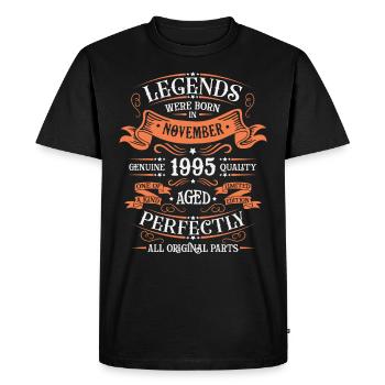 Les Légendes Sont Nées En Novembre 1995 Cadeau - T-shirt Premium bio Homme - noir - Devant - Nico (187cm)