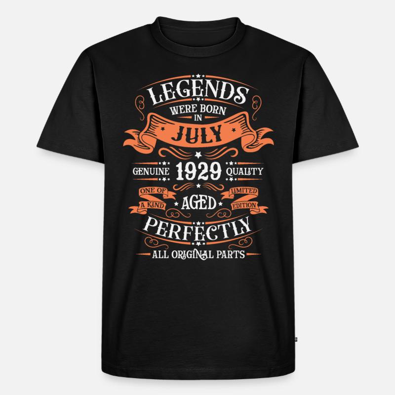 JULI 1929 - Männer Premium Bio T-Shirt - Schwarz