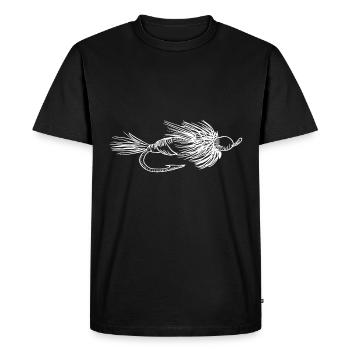 Pêche à la mouche - T-shirt Premium bio Homme - noir - Devant - Nico (187cm)