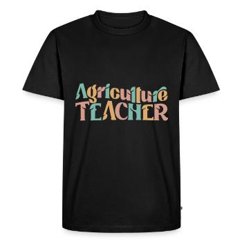 Agricultural teacher training of the future - Men's Premium Organic T-Shirt - black - Front - Nico (187cm)