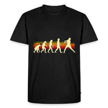 Disc Golf Disc Golfer Evolution Sport - T-shirt Premium bio Homme - noir - Devant - Nico (187cm)