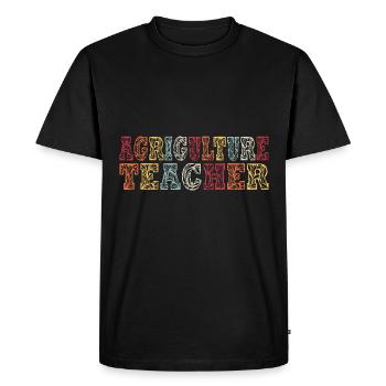 Agricultural teacher training of the future - Men's Premium Organic T-Shirt - black - Front - Nico (187cm)
